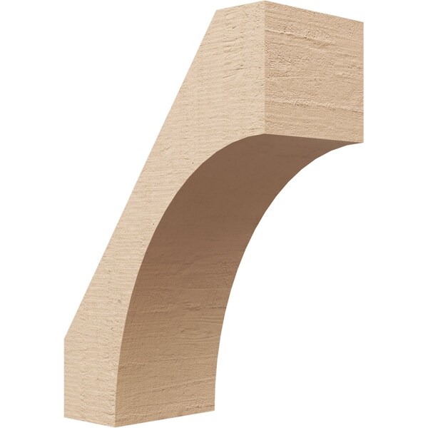 Ekena Millwork 5-inch W x 10-inch D x 14-inch H Westlake Rough Cedar Woodgrain TimberThane Knee Brace, Primed BRCUR05X10X14WTLRCPR - main